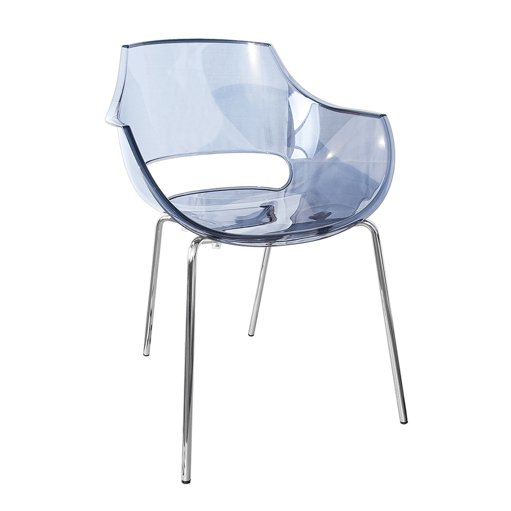 Papatya Opal Sessel transparent grau