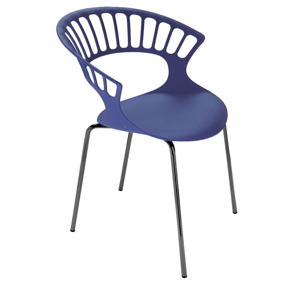Papatya Tiara Sessel magenta, anthrazitgrau Basis Elektrophoretische Abscheidung