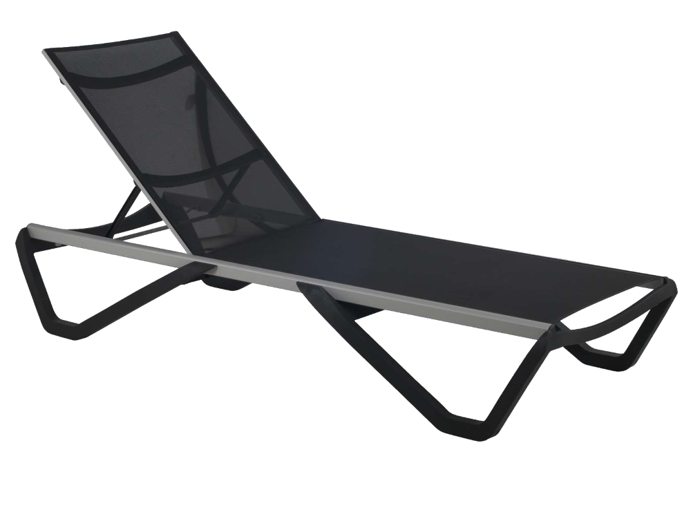 Papatya Wave Sonnenliege anthrazitgrau 22, Material anthrazitgrau 5700